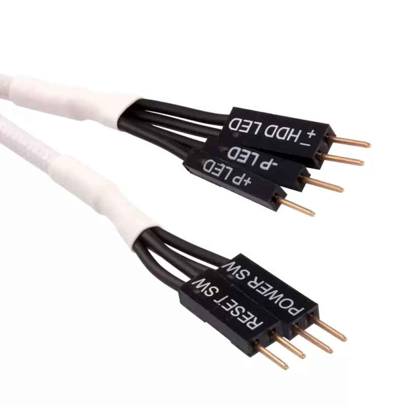 Front Panel Extension Cable Kit Corsair Premium Sleeved 30cm - white CC-8900245