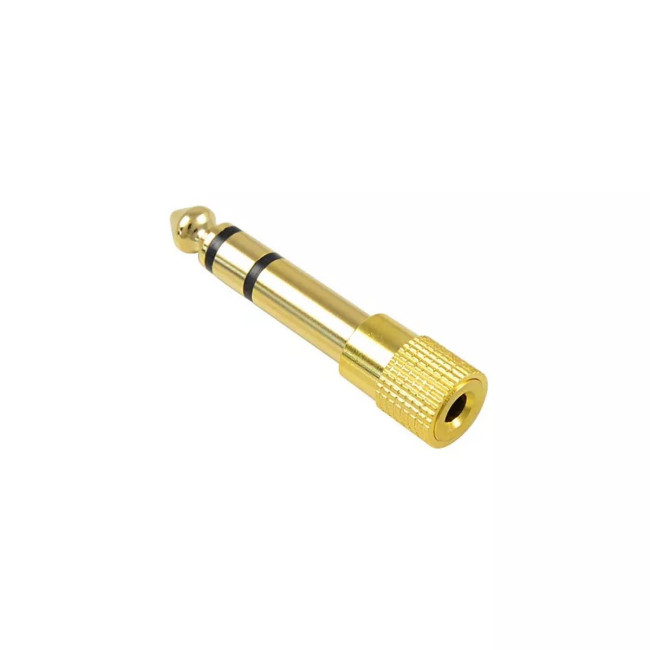 Аудио адаптер Gold Touch 6.5mm to 3.5mm E-6.5-3.5-P Цвет:золотой..