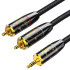 Аудиокабель UGREEN 3.5mm Male to RCA male x2 Hi-Fi SCC 2m 10961