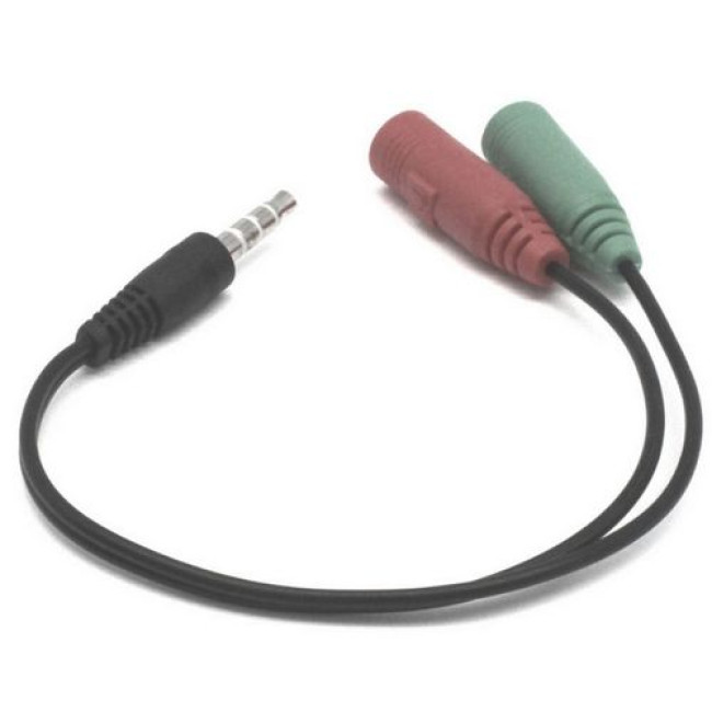Audio Cable Gold Touch Splitter Speaker & Microphone E-PL-2F..
