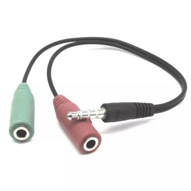 Audio Cable Gold Touch Splitter Speaker & Microphone E-PL-2F.. Audio Cable Gold Touch Splitter Speaker & Microphone E-PL-2F..