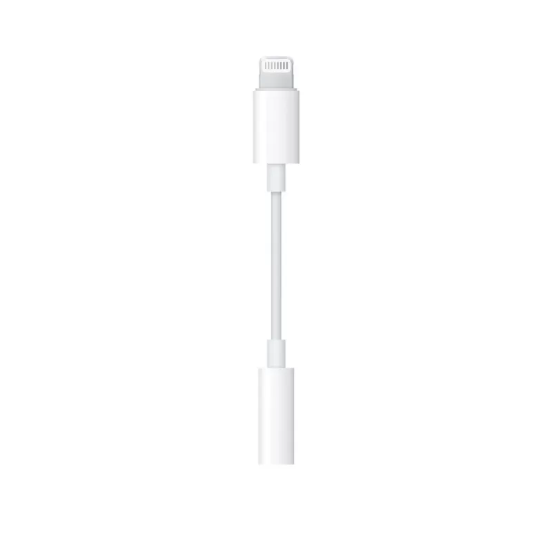 Audio adapter Apple Lightning to 3.5mm Headphone Jack Adapter MMX62ZM/A Color:white