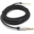 Audio Cable Gold Touch Slim 3.5mm AUX 1m black E-PLSB-1