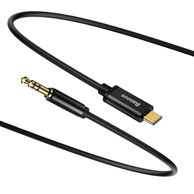 Audio Cable Baseus TYPE-C MALE TO 3.5" MALE DIGITAL AUDIO CABLE M01 black