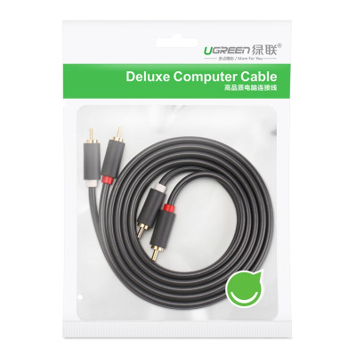 Аудиокабель UGREEN RCA x2 Male to Male - 3m 10519 Аудиокабель UGREEN RCA x2 Male to Male - 3m 10519