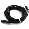 Audio Cable Gold Touch Extension Audio Cable 2PL Male 1m E-2PL-EX-1 Color:black