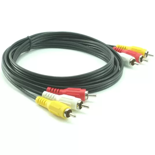 Cable Gold Touch 3RCA to 3RCA Audio Video Cable 10m CH-3RCA-3RCA-10