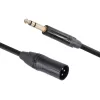 Audio Cable Gold Touch XLR Male to 6.35mm Male Audio Cable 1.8m Black Plug CH-XLR-6.35-MMB-1.8