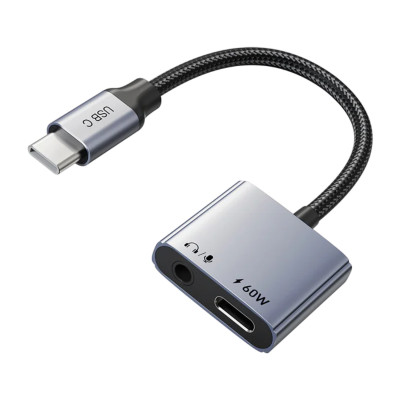 Adapter Cable CABLETIME USB C to 3.5mm Headphone and Charger Adapter CPA1G