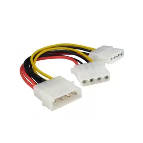 כבל Molex 4 Pin IDE/ATA Power Supply Y Splitter Adapter Connector E-MOLEX-SP