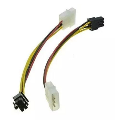 מתאם Molex Power To 6Pin Female PCIe Card E-MOLEX-6PIN מתאם Molex Power To 6Pin Female PCIe Card E-MOLEX-6PIN