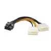 Cable Gold Touch 2Molex 4 Pin Male To 8Pin Female PCIe Card E-2MOLEX-8PIN