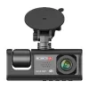 מצלמת רכב דו כיוונית Provison T2 Dual FHD WIFI CAMERA T2 צבע שחור