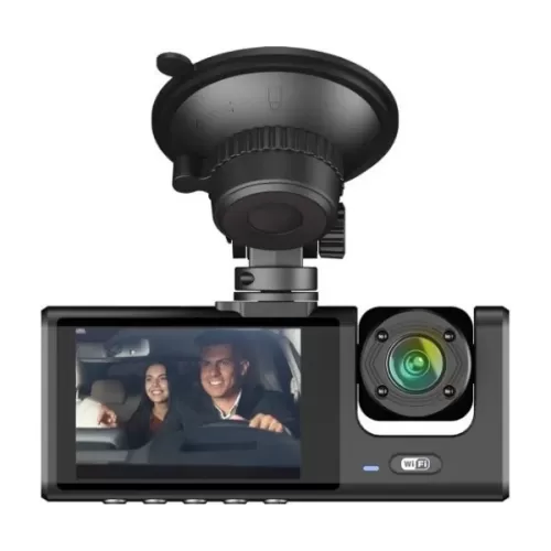 מצלמת רכב דו כיוונית Provison T2 Dual FHD WIFI CAMERA T2 צבע שחור
