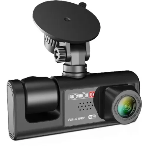 מצלמת רכב דו כיוונית Provison T2 Dual FHD WIFI CAMERA T2 צבע שחור