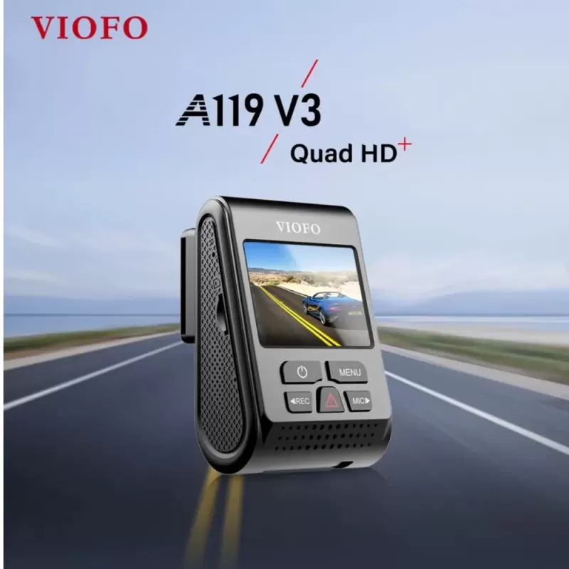 מצלמת רכב VIOFO A119 V3 Non-GPS צבע שחור