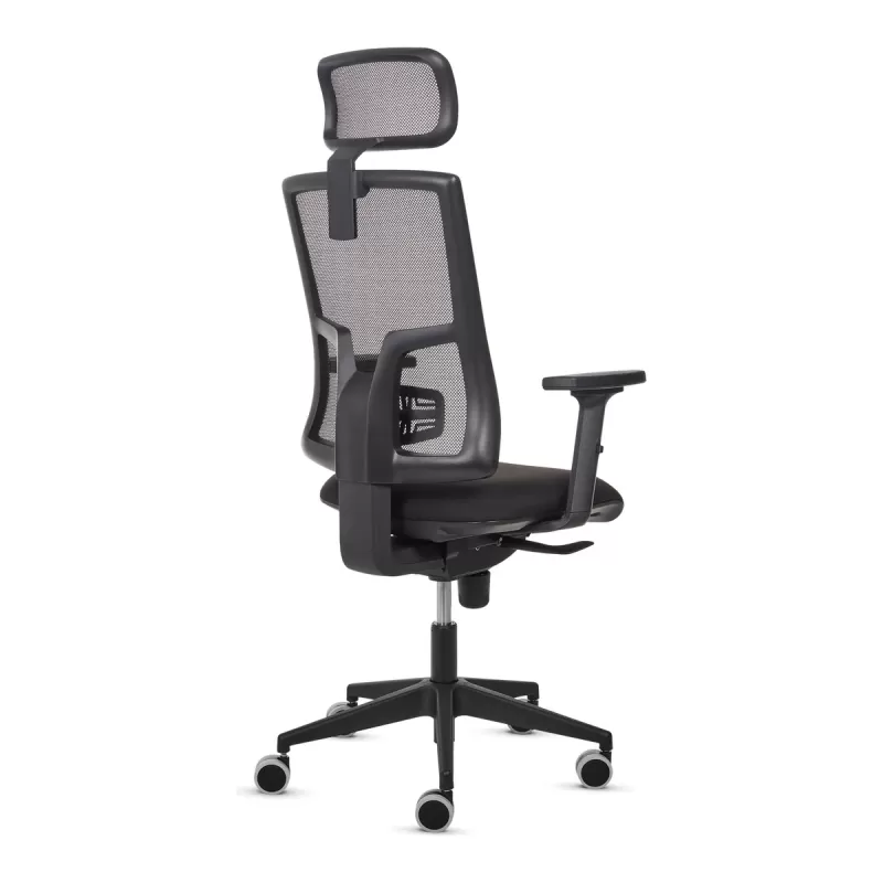 כיסא משרדי ארגונומי Fellowes Eleganza Plus שחור