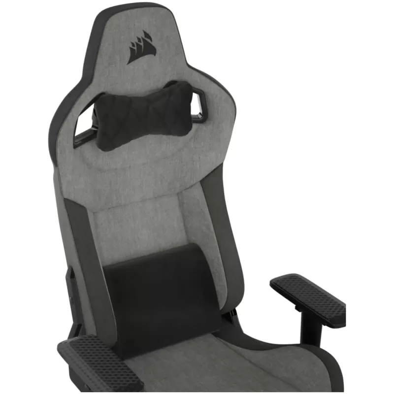 כיסא גיימינג Corsair T3 RUSH 2023 Fabric Grey/Charcoal צבע אפור