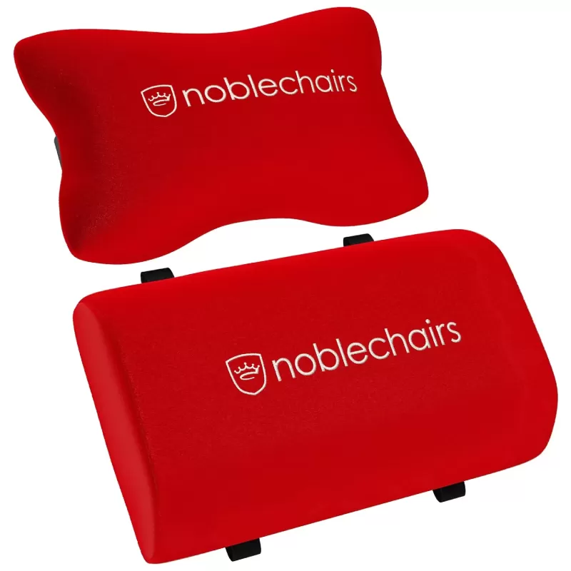 כיסא גיימינג Noblechairs EPIC Real Leather שחור, לבן, אדום