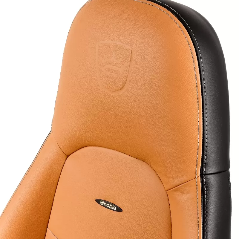 כיסא גיימינג Noblechairs ICON Real Leather קוניאק, שחור