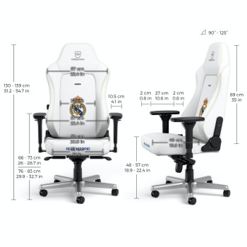 Gaming Chair Noblechairs HERO Real Madrid Edition Color:white