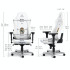 Gaming Chair Noblechairs HERO Real Madrid Edition Color:white