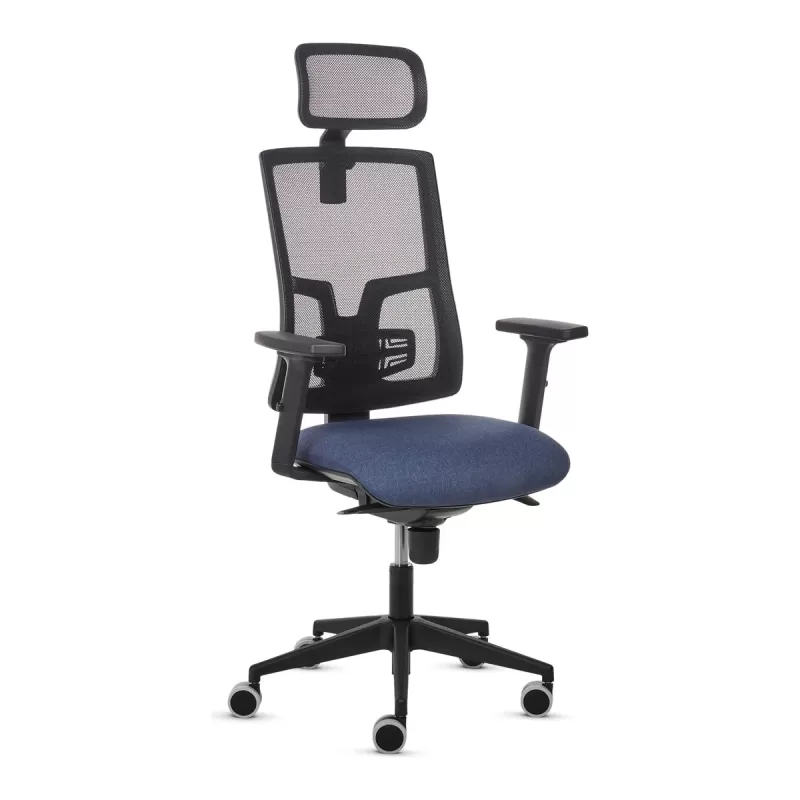 כיסא משרדי ארגונומי Fellowes Eleganza Plus כחול