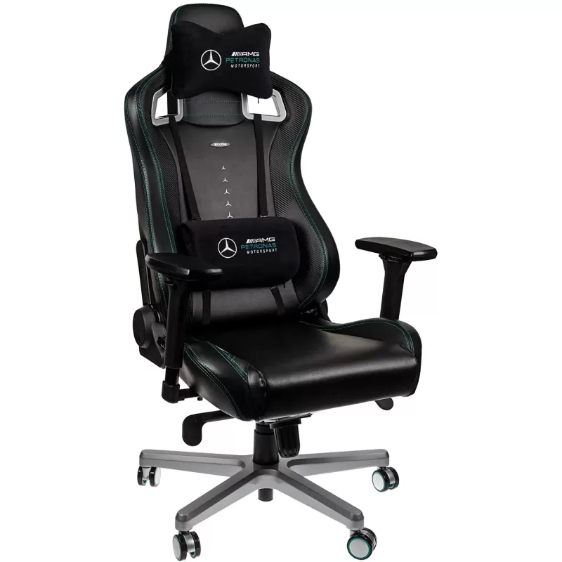 כיסא גיימינג Noblechairs EPIC Mercedes-AMG Petronas Motorsport Edition צבע שחור