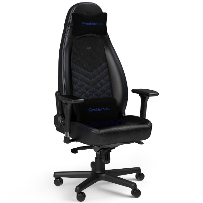Игровое Кресло Noblechairs ICON черный, синий Игровое Кресло Noblechairs ICON черный, синий
