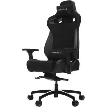 כיסא גיימינג VERTAGEAR Racing Series P-Line PL4500 Coffee Fiber With Silver Embroirdery Black Edition צבע שחור