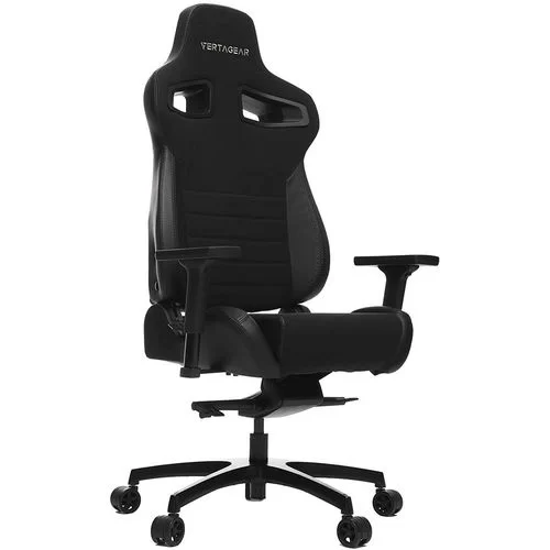 כיסא גיימינג VERTAGEAR Racing Series P-Line PL4500 Coffee Fiber With Silver Embroirdery Black Edition צבע שחור