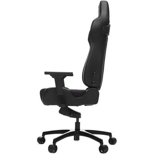 כיסא גיימינג VERTAGEAR Racing Series P-Line PL4500 Coffee Fiber With Silver Embroirdery Black Edition צבע שחור