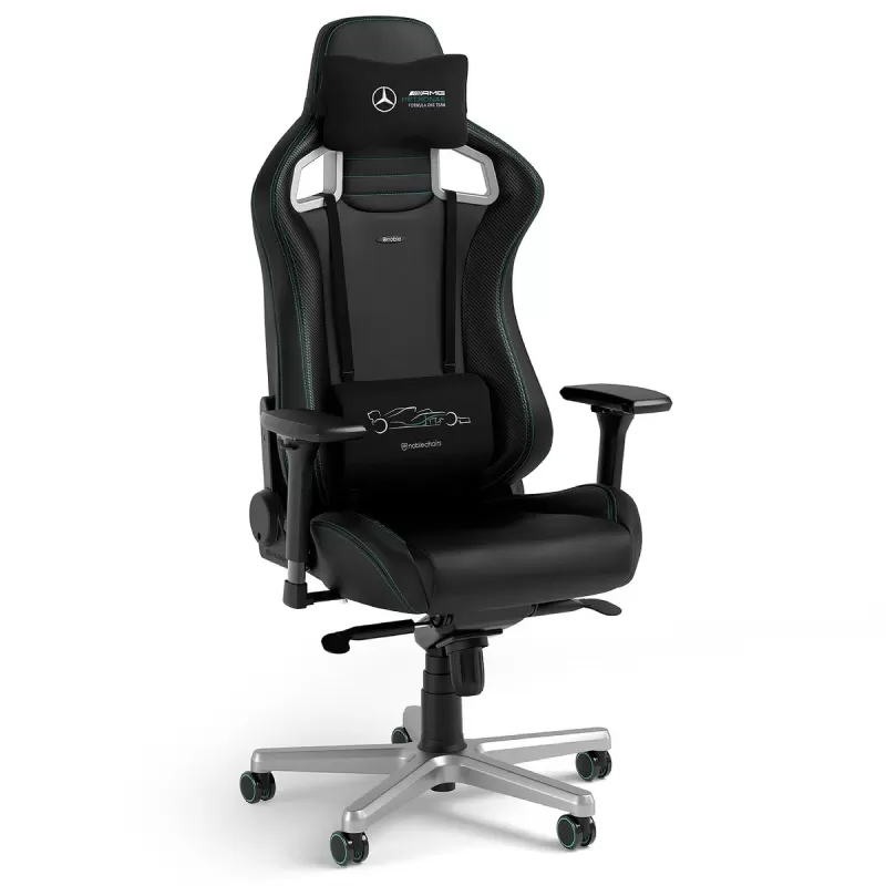 Gaming Chair Noblechairs EPIC Mercedes AMG Petronas F1 Team Edition Color:black Gaming Chair Noblechairs EPIC Mercedes AMG Petronas F1 Team Edition Color:black