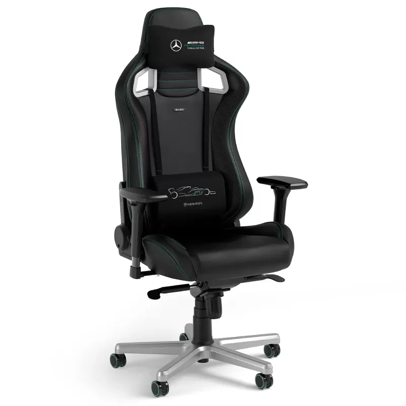 Gaming Chair Noblechairs EPIC Mercedes AMG Petronas F1 Team Edition Color:black Gaming Chair Noblechairs EPIC Mercedes AMG Petronas F1 Team Edition Color:black