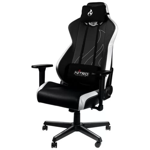 כיסא גיימינג Nitro Concepts S300 EX Radiant שחור, לבן