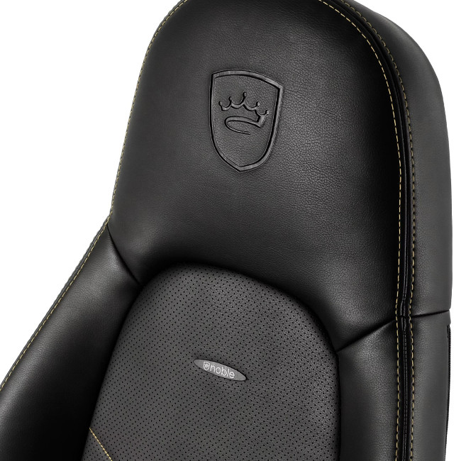 Игровое Кресло Noblechairs ICON Black/Gold Цвет:черный, золотой, צור קשר לבדיקת מלאי