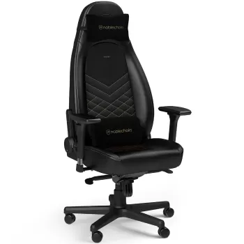 Игровое Кресло Noblechairs ICON Black/Gold Цвет:чёрный, золотой
