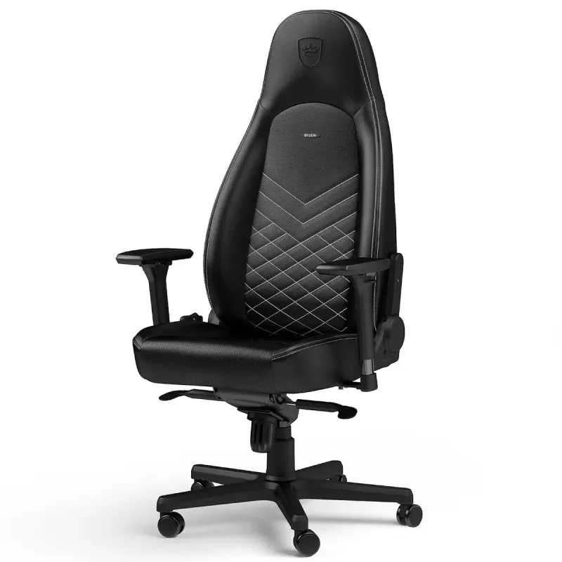Игровое Кресло Noblechairs ICON black, platinum white