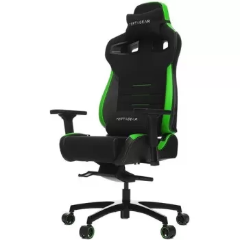 כיסא גיימינג VERTAGEAR Racing Series P-Line PL4500 Coffee Fiber With Silver Embroirdery Black/Green Edition צבע שחור, ירוק