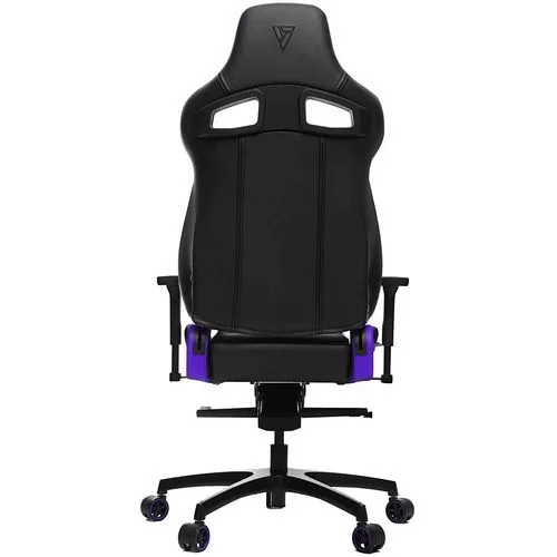 כיסא גיימינג VERTAGEAR Racing Series P-Line PL4500 Coffee Fiber With Silver Embroirdery Black/Purple Edition צבע שחור, סגול