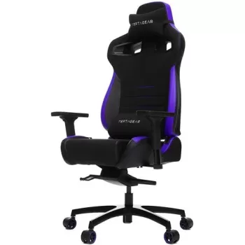 כיסא גיימינג VERTAGEAR Racing Series P-Line PL4500 Coffee Fiber With Silver Embroirdery Black/Purple Edition צבע שחור, סגול