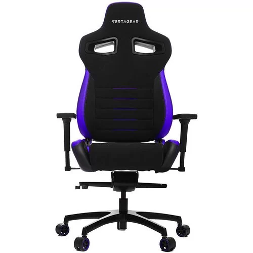 כיסא גיימינג VERTAGEAR Racing Series P-Line PL4500 Coffee Fiber With Silver Embroirdery Black/Purple Edition צבע שחור, סגול