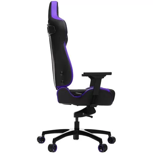 כיסא גיימינג VERTAGEAR Racing Series P-Line PL4500 Coffee Fiber With Silver Embroirdery Black/Purple Edition צבע שחור, סגול