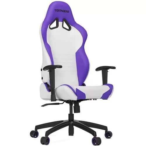 כיסא גיימינג VERTAGEAR Racing Series S-Line SL2000 White/Purple Edition צבע לבן, שחור, סגול