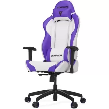 כיסא גיימינג VERTAGEAR Racing Series S-Line SL2000 White/Purple Edition צבע לבן, שחור, סגול