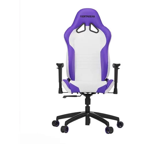 כיסא גיימינג VERTAGEAR Racing Series S-Line SL2000 White/Purple Edition צבע לבן, שחור, סגול