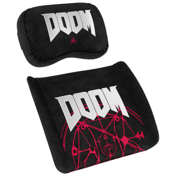 סט כריות Noblechairs Memory Foam Pillow Set - DOOM Edition צבע שחור סט כריות Noblechairs Memory Foam Pillow Set - DOOM Edition צבע שחור