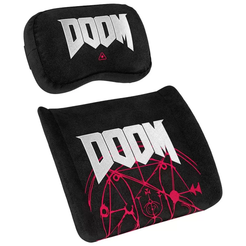 Chair Cushion Set Noblechairs Memory Foam Pillow Set - DOOM Edition NBL-SP-PST-015 Color:black