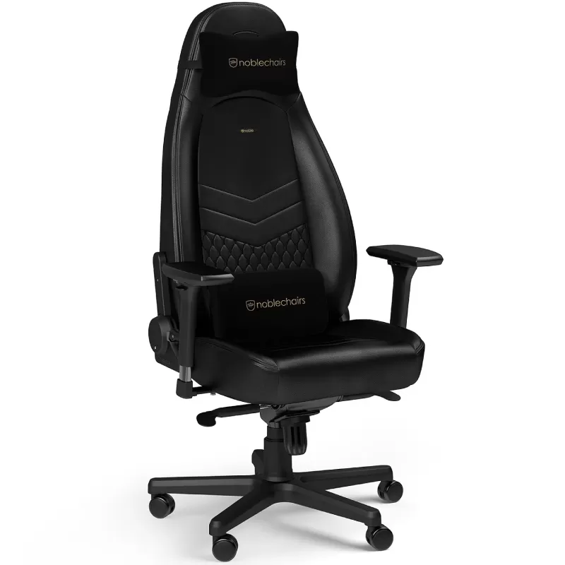 כיסא גיימינג Noblechairs ICON Real Leather שחור