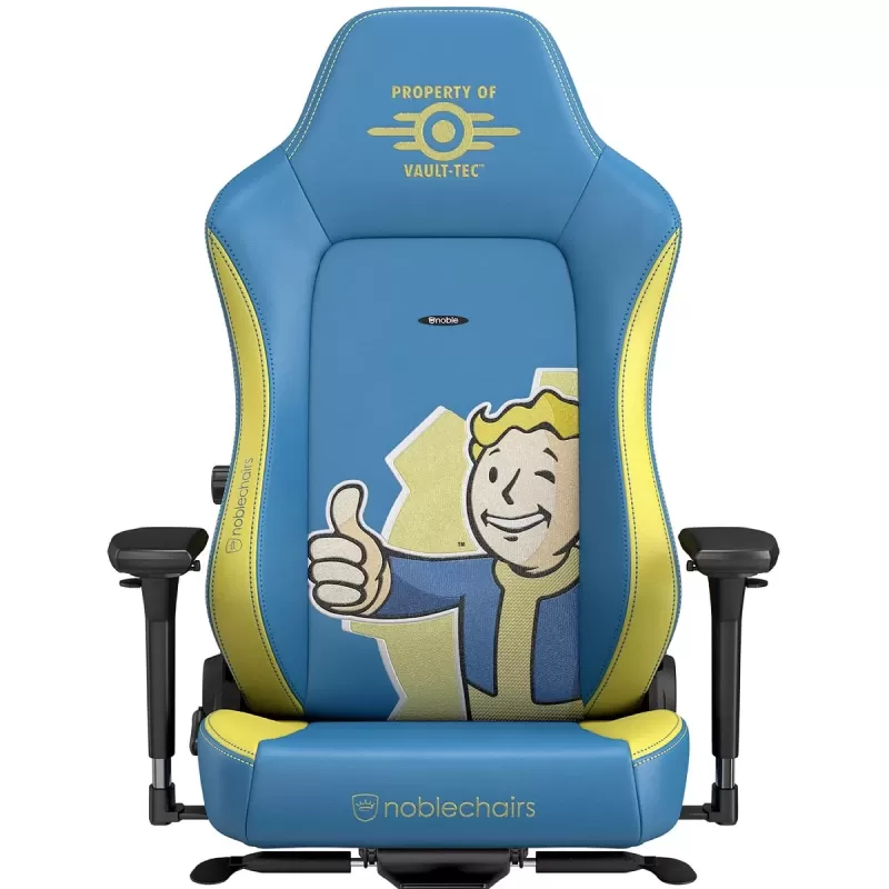 כיסא גיימינג Noblechairs HERO Fallout Vault Tec Edition צבע כחול, צהוב